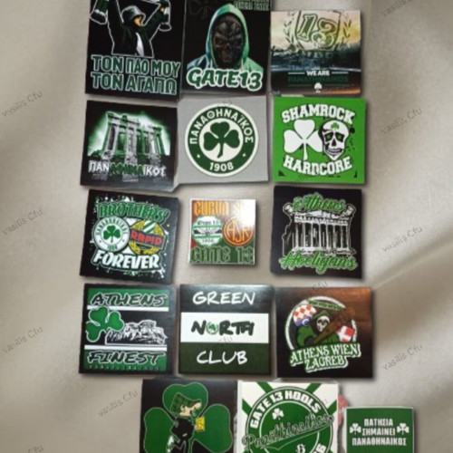 Panathinaikos stickers pack of 15 used