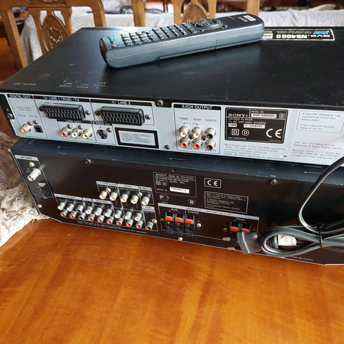 Sony STR-DE345 amplifier with Home Theater Speaker System SA-VE315 like new
