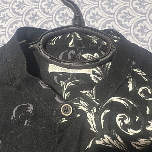 Shirt with Mao collar, 100% viscose
