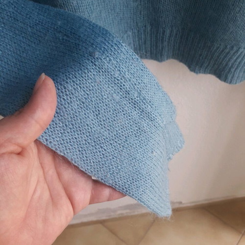 OVS Small thin knitted pullover like new, turquoise