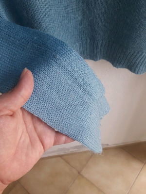 OVS Small thin knitted pullover like new, turquoise