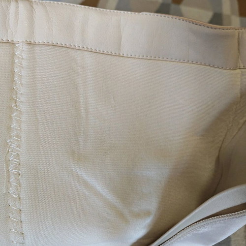 Satin boots new, cream color, size 39