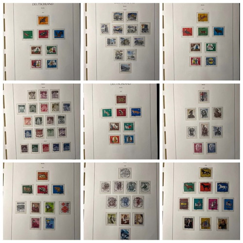 Lighthouse Album with 59 Presentation Sheets for German Stamps like new