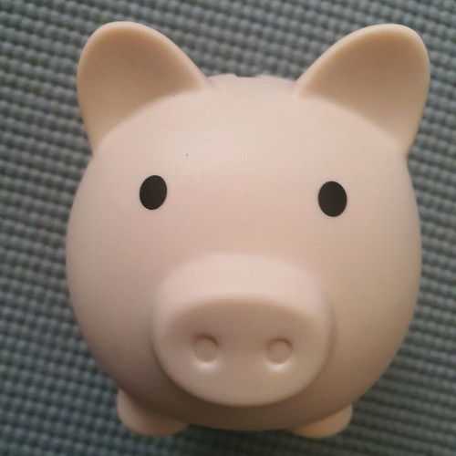 Piggy bank new, plastic