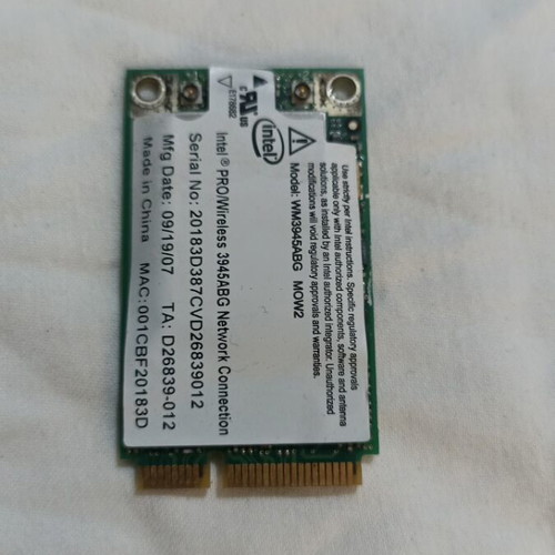 Intel PRO/Wireless 3945ABG Mini PCIe WiFi Card WM3945ABG MOW2