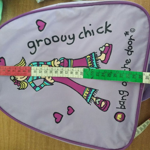 Girls' bag new, backpack, purple with child design