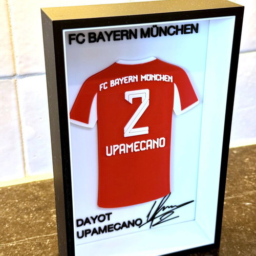Dayot Upamecano with FC Bayern München logo like new