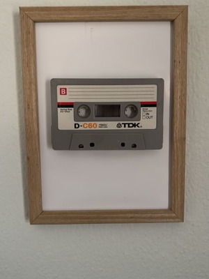 Handmade Vintage Frame with Cassette 15x20 New