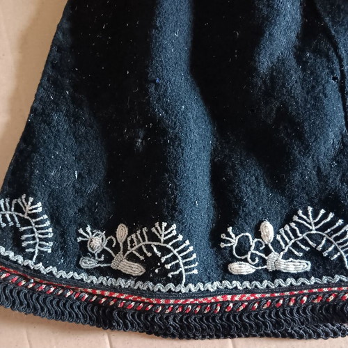 Collectible traditional wool dress of the era used