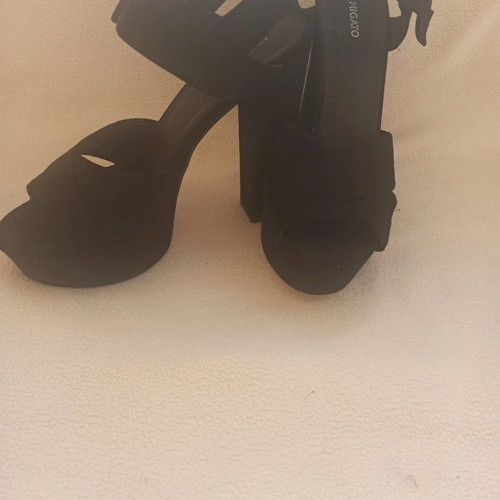 Migato high-heeled sandals used, size 38, black
