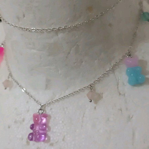 Gummy Bears Choker new, handmade, multicolored