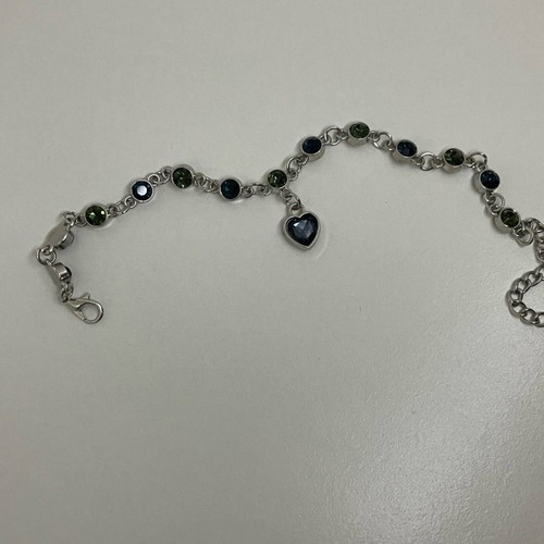 Women's bracelet new with stones and heart charm