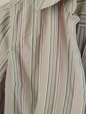 Express Design Studio women's striped shirt like new, beige and pink