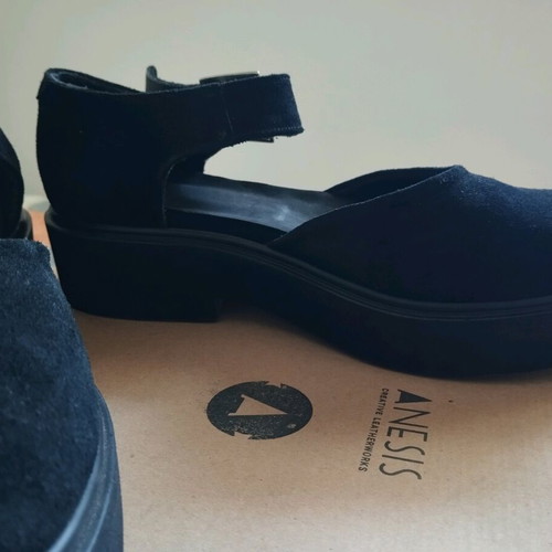 Mary Janes Anesis leather suede size 38 new black