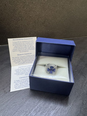 Ring blue silver from Hollywood collection used, size 17.7 mm