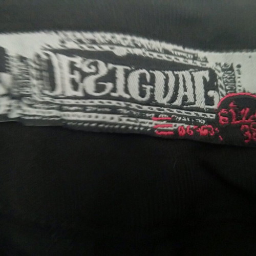Desigual pants black size M with unique design, unused