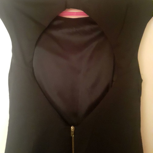 Short black Zara dress with open back, size Small
