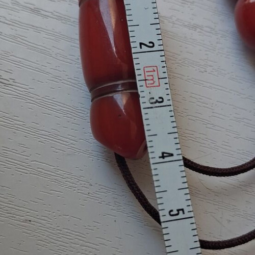 Bakelite masticha worry beads with grain pattern