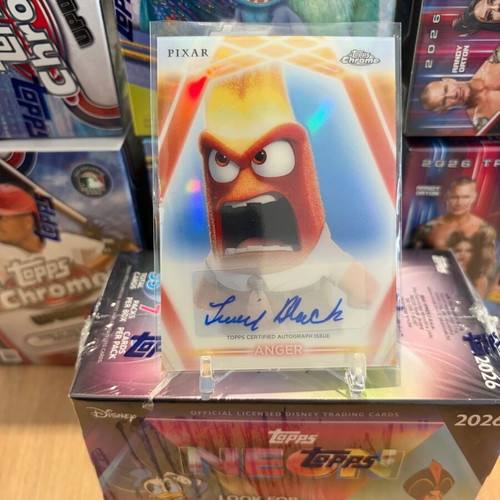 Topps Chrome Disney Pixar 2026 Anger Autograph card like new