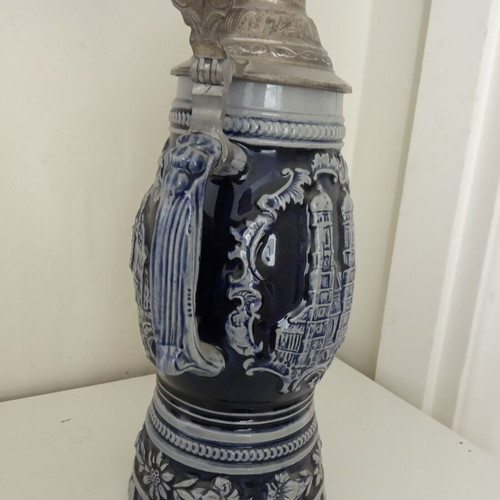 Large German musical stein like new