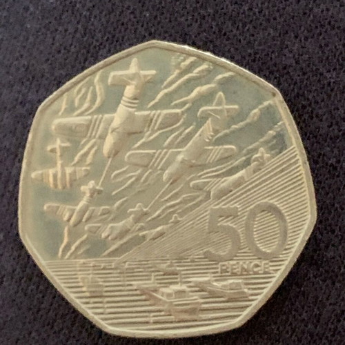 50 Pence Coin Queen Elisabeth II D-Day 1994 new