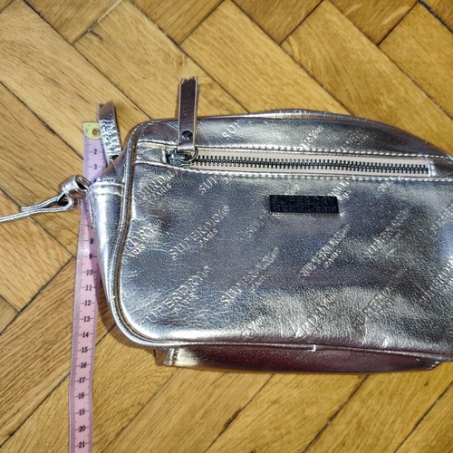 Superdry small shoulder bag used, gold color
