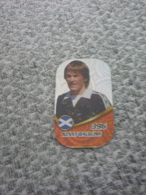 Kenny Dalglish Scotland ποδόσφαιρο μεταλλική τάπα μεταχειρισμένη, συλλεκτική #396