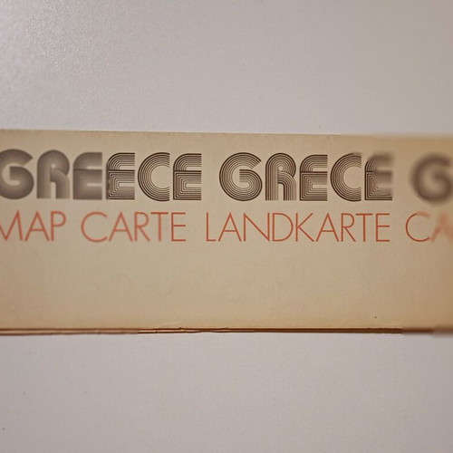 Map of Greece used, Athens April 1989 edition