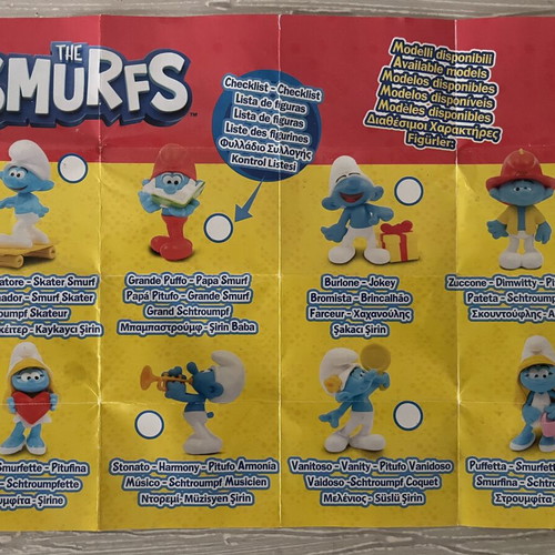 Giochi Preziosi The Smurfs figures like new, 5.5 cm, Babbastroumf and Xefteris