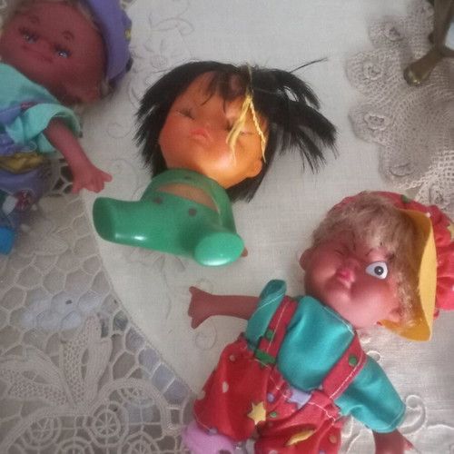 Moody Cuties Sassy Emotions doll set like new, 3 pieces