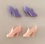 Clone doll shoes used, two pairs