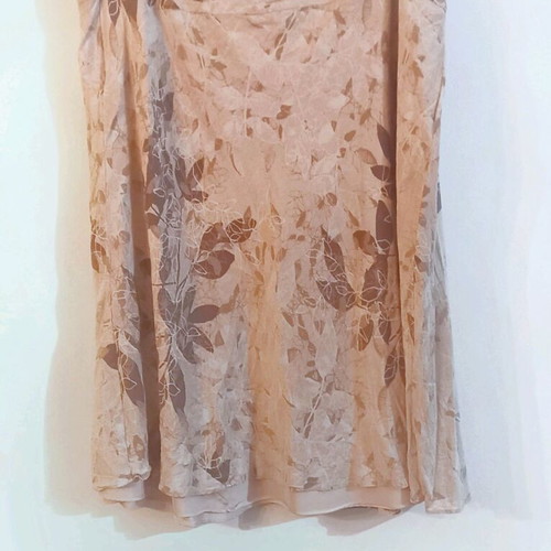 CK silk skirt Calvin Klein like new, beige with brown shades, XXL