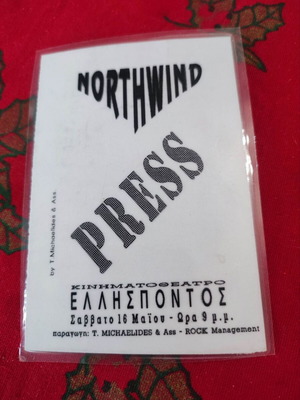 Northwind σπάνια πρόσκληση ιστορικής συναυλίας 1992 Ελλήσποντος καινούργιο