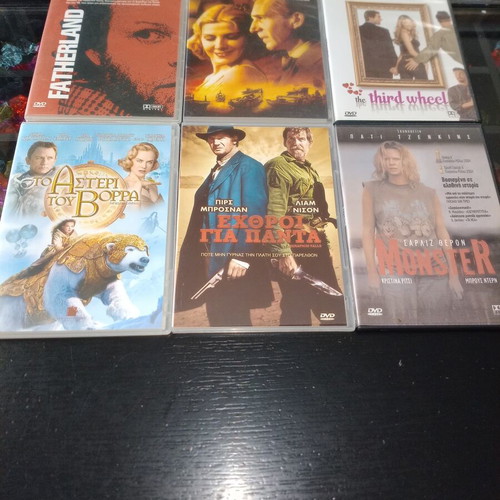 DVD movie collection with Greek subtitles, 6 films
