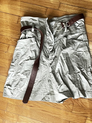 BSB women's beige shorts with belt, size 44