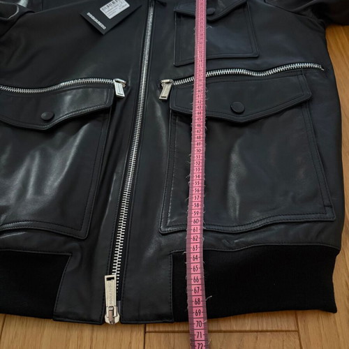 Dsquared2 leather jacket new, size 50, black