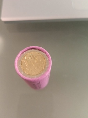 Mikis Theodorakis Greece 2025 2 Euro Coin Roll, new, 2 pieces