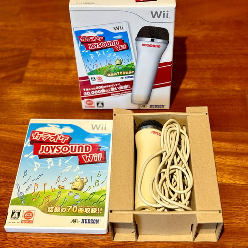Wii Karaoke JOYSOUND with USB Microphone boxed complete, like new