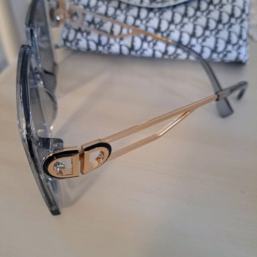 Dior women's glasses like new, transparent with case
