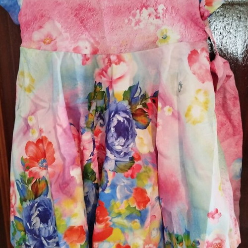 Floral baby dress used for 18 months girl