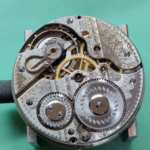 Hamilton 992 pocket watch used, collectible railroad model