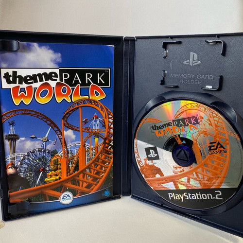 Theme Park World PlayStation 2 PS2 game like new, English
