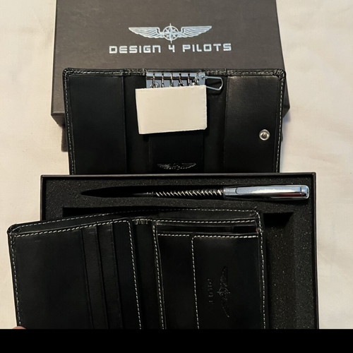 Wallet key holder pen new, men's gifts
