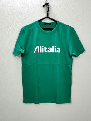 T-Shirt αεροπορικής Alitalia καινούργιο, 100% βαμβακερό, S M