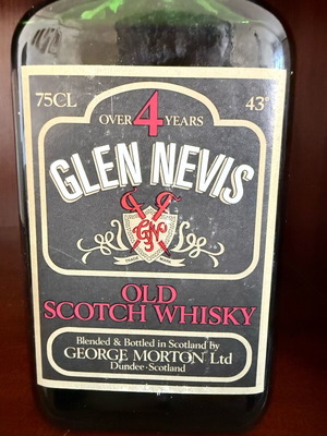Glen Nevis Old Scotch Whisky Over 4 Years 750ml 43% in excellent condition