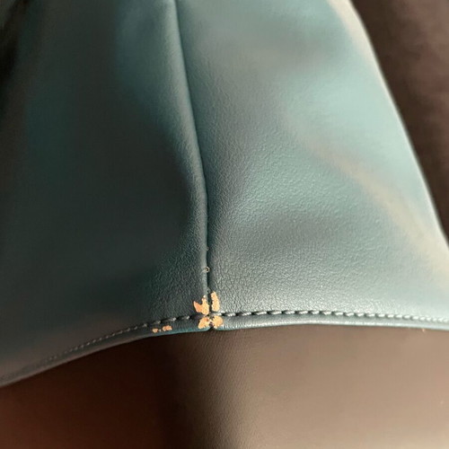 Moleskine Leather Laptop Bag Blue Like New