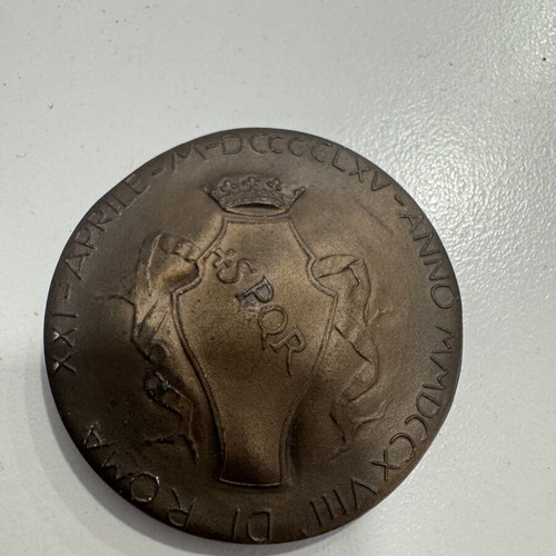Michelangelo medal used, 5 cm diameter, 76 g