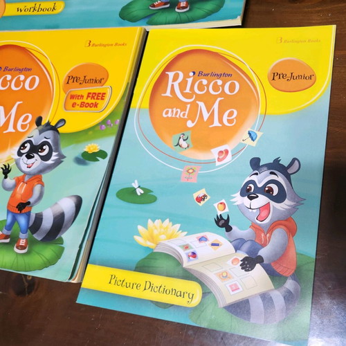 Ricco and Me Student's Book, Workbook & Picture Dictionary like new