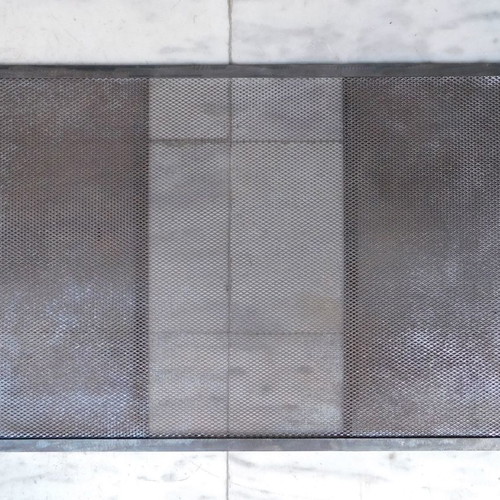 Metal Three-Panel Fireplace Screen vintage, like new