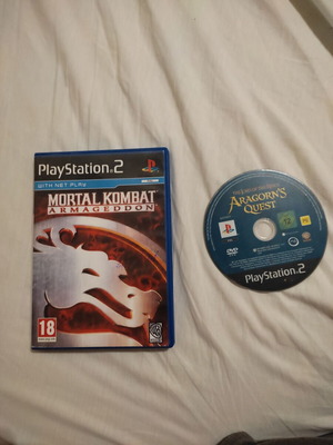 Mortal Kombat Armageddon and TLOTR Aragorn's Quest PS2 games like new